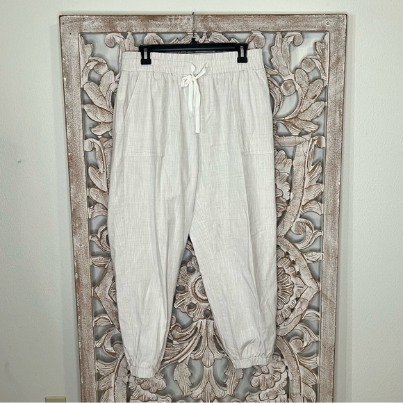 LOFT Pants - Lot of 3 Linen Drawstring Pants Sz M-L Caslon, Loft, Charter Club
